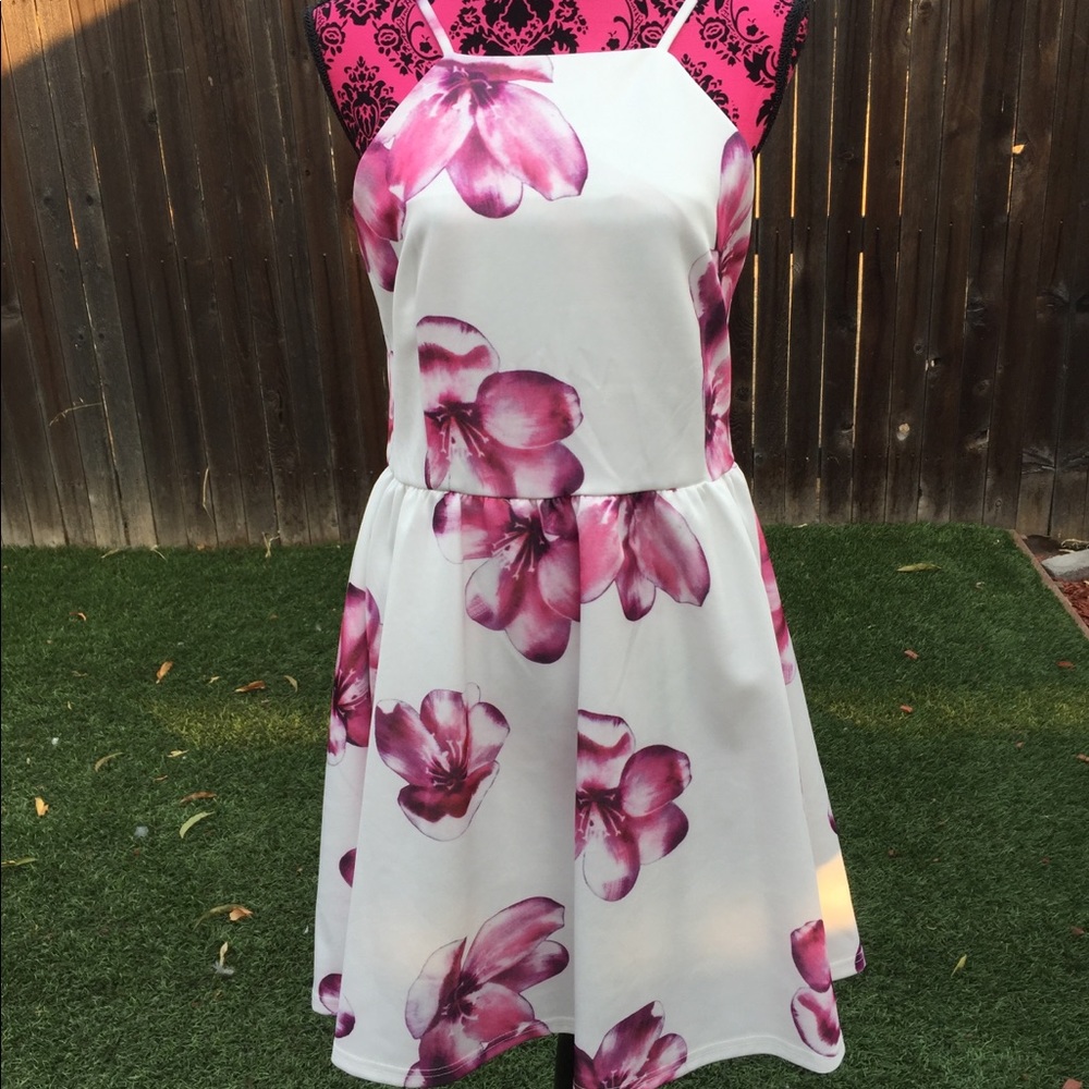 Beautiful white floral dress